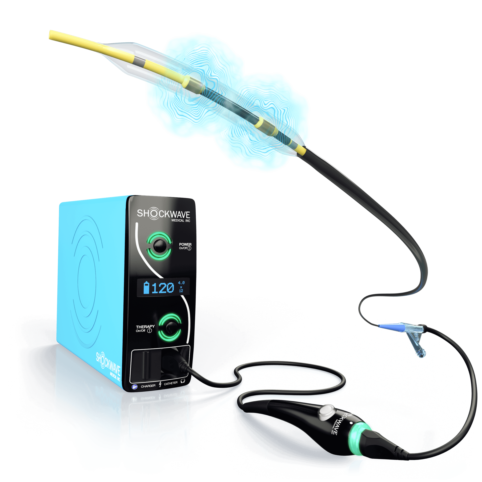 Shockwave IVL device with generator and catheter